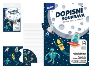 Dopisní papír barevný LUX 5+10 (Vesmír)