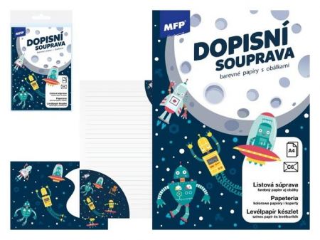 Dopisní papír barevný LUX 5+10 (Vesmír)