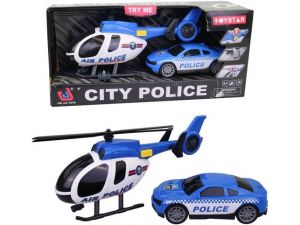 Vtrulník s policejním vozem, 20,8 x 7,5 x 12,5 cm