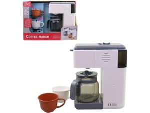 Kávovar s příslušenstvím.