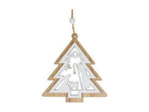 Stromek 3D dřevo 10cm závěs