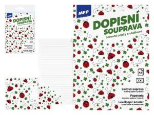 Dopisní papír barevný LUX 5+10 (Berušky)