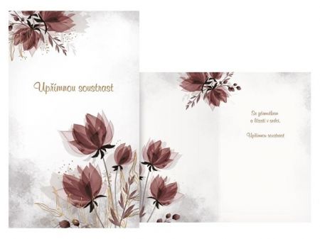 Přání kondolenční M13-081 T