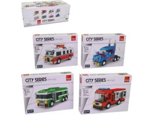 Kostky stavebnice dopravní prostředky