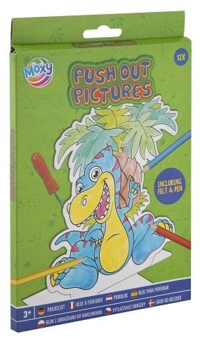 Vypichovací obrázky 12 listů + pero a podložka