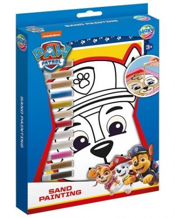 Kreativní set pískové malování Paw Patrol 4 obrazy + 12 písků