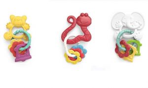 Gumové kousátko + přívěsky 12cm, 4 druhů