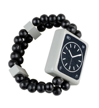 Hodinky Watch dřevěné oboustranné černé