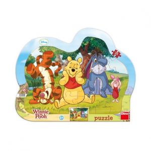 SCHOVÁVANÁ S MEDVÍDKEM PÚ 25 kontura puzzle