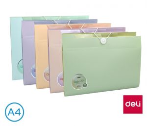 Desky na spisy A4 8 přihrádek COLORFUL DELI EF615 pastel mix