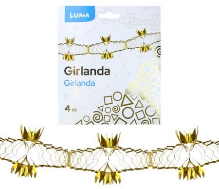 Girlanda 4m zlatá LUMA