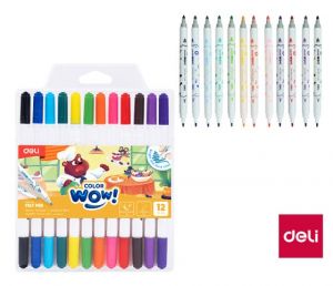 Fix 2v1 12 barev WOW DELI EC166-12