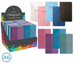 Kniha záznamová A6 linka 96l Bronze mix