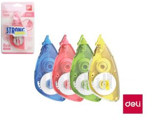 Korekční strojek 5mm x  8m DELI E8110A mix