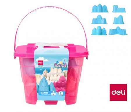 Písek kinetický 500g DELI EY013-PK růžový