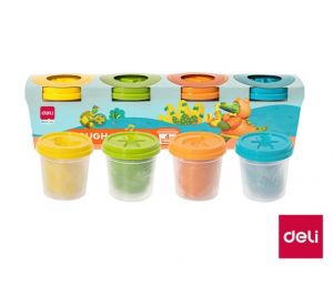 Plastelína měkká kelímek 4 x 113g DELI EY004