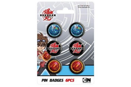 Odznak Bakugan 6ks