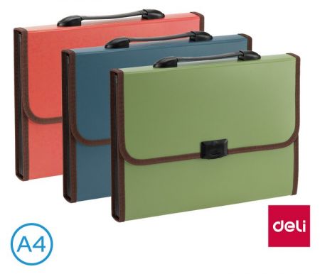 Aktovka spisová A4 13 přihrádek CLASIC DELI E5559