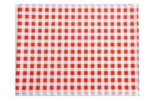 Ubrus PVC 65x50cm červené káro