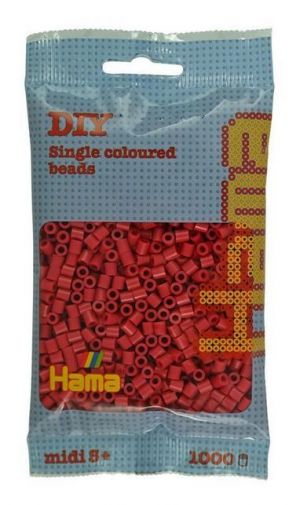HAMA MIDI Zažehlovací korálky třešňově červené 1000ks