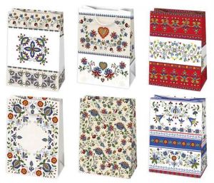 Taška dárková 23 x 32 x 11cm ORNAMENT mix