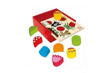 Vkládačka Krtek dřevo 16ks