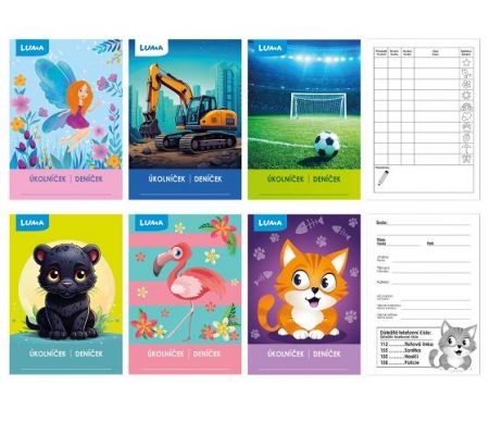 Úkolníček A6 LUMA mix