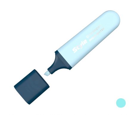 Zvýrazňovač CENTROPEN 6252 modrý pastelově, plochý