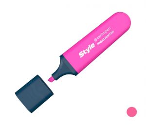 Zvýrazňovač CENTROPEN 6252 růžový, plochý