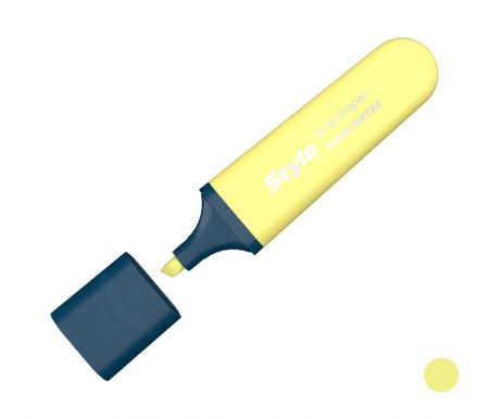 Zvýrazňovač CENTROPEN 6252 žlutý pastelově, plochý