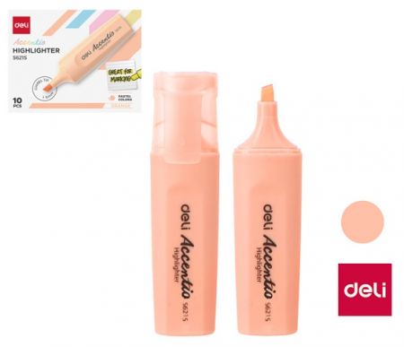 Zvýrazňovač DELI ES621S pastel oranžový