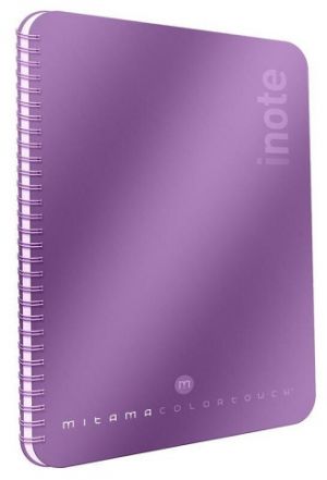 Spirálový sešit "i-Note", 18,5x24, linkovaný, 90 listů, fialová, MITAMA 62283-90203
