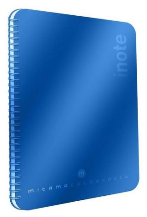 Spirálový sešit &quot;i-Note&quot;, 18,5x24, čtverečkovaný, 90 listů, modrá, MITAMA 62282-90198