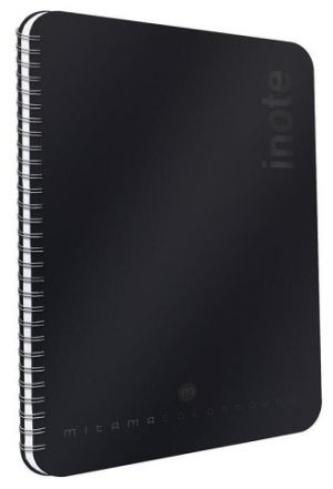 Spirálový sešit &quot;i-Note&quot;, 18,5x24, čistý, 90 listů, černá, MITAMA 62278-90215