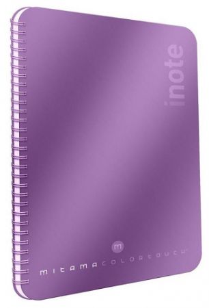 Spirálový sešit &quot;i-Note&quot;, 18,5x24, čistý, 90 listů, fialová, MITAMA 62278-90211