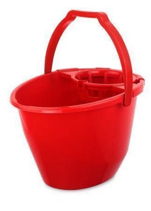 Kbelík na mytí podlahy se ždímacím košem, červená, 11 l, BONUS B186
