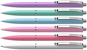 Kuličkové pero "K15", mix pastelových barev, 0,5 mm, stiskací mechanismus, 50 ks, SCHNEIDE