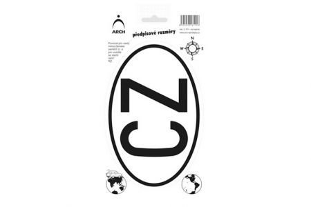 Samolepky na auto CZ na kapotu