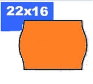 Cenové etikety, oranžová, 22 x 16 mm, BLITZ