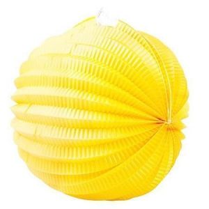 Papírový lampion, žlutá, kulatý, 22 cm, 1018014007-13