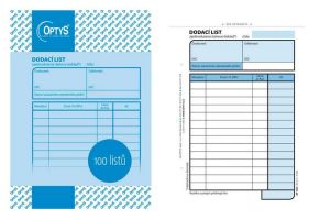 Dodací list, A6, 100 listů, OPTYS 1045