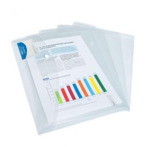 Spisové desky s drukem &quot;Eco&quot;, transparentní, A4+, PP, RAPESCO 1629