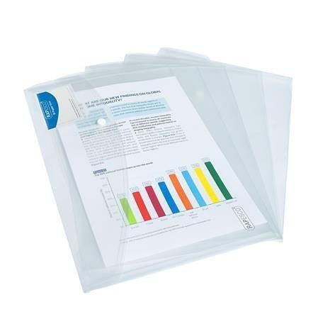 Spisové desky s drukem "Eco", transparentní, A4+, PP, RAPESCO 1629
