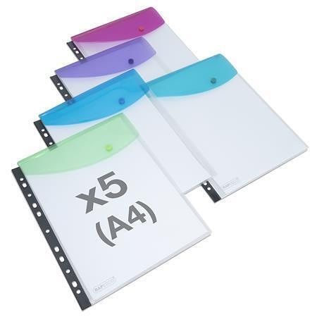 Spisové desky s drukem "Eco", různé barvy, A4+, PP, s děrováním, RAPESCO 1630