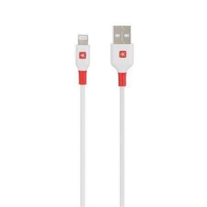 USB kabel, bílá, USB-A / Lightning (Apple), 1,2 m, SKROSS SKCA0004A-MFI120CN