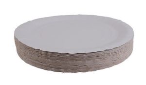 Papírový talíř, bílá, 25 cm, VICTORIA FACILITY