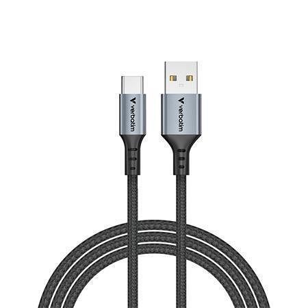 USB kabel, černá, USB-A / USB-C, 1,2 m, 18W, VERBATIM 31843