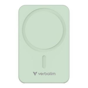 Magnetická powerbanka "Charge n Go Essentials", zelená, bezdrátová, 20 000 mAh, VERBATIM 3