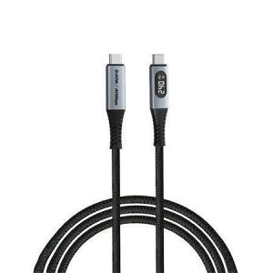 USB kabel, černá, USB-C / USB-C, 1,2 m, 240W, s displejem napájení, VERBATIM 31849