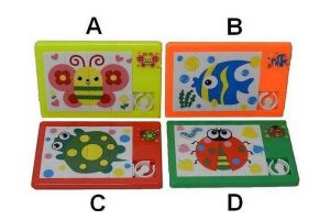 Přesouvačka hlavolam zvířátko plast 11x7,5cm